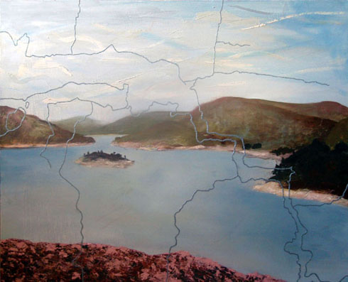 How Deep's the Water - Loch Monar, 2009 (oil on canvas)
