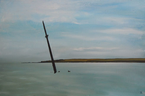 Lone Flow Guardian, 2011 (oil on canvas)