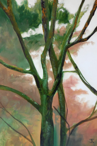 Storm Trees, 2016 (oil on canvas)