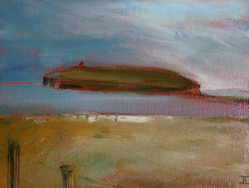 The Road from Marwick, 2011 (oil on canvas on board)